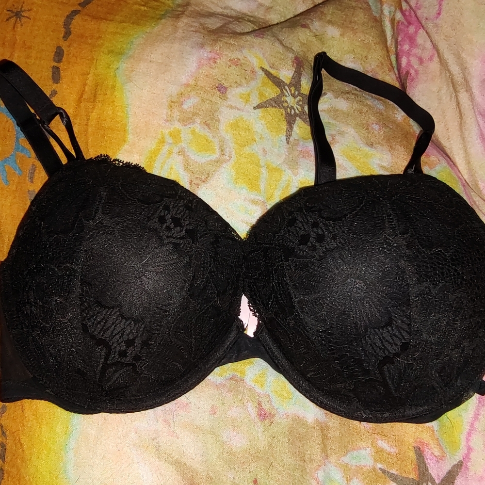 Black lace Victoria's Secret bra
